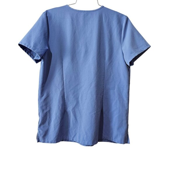 Figs Catarina One-Pocket Blue Scrub Top - Picture 5 of 8